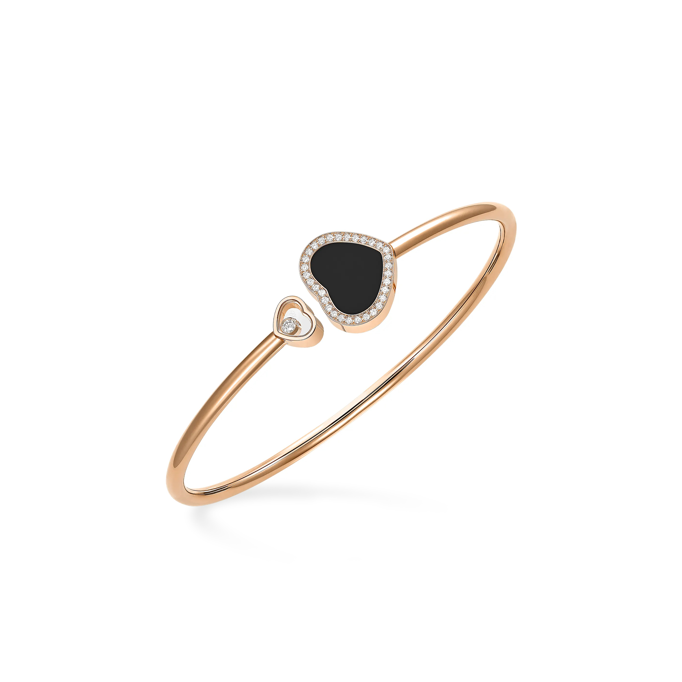 CHOPARD HAPPY HEARTS BANGLE, ETHICAL ROSE GOLD 85A074-5200